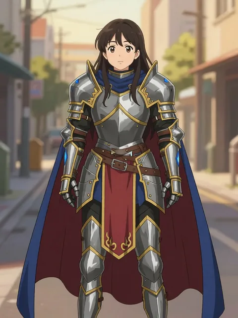 The same anime character in a fantasy outfit