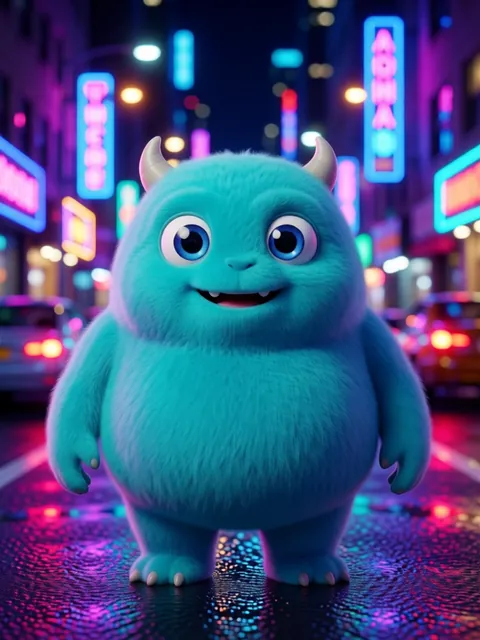 Krea 2 Turbo character example — scene style
